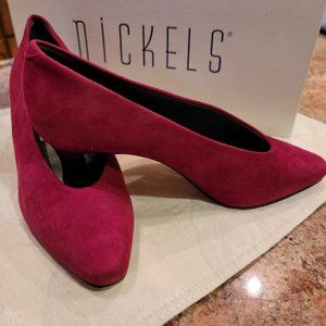 Rose Suede Heels